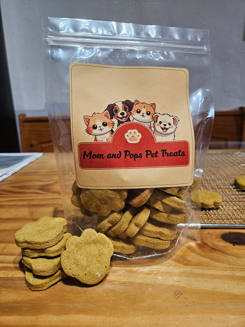 Pumpkin + Peanut Butter Recipe Treats For Medium to Large Dogs
