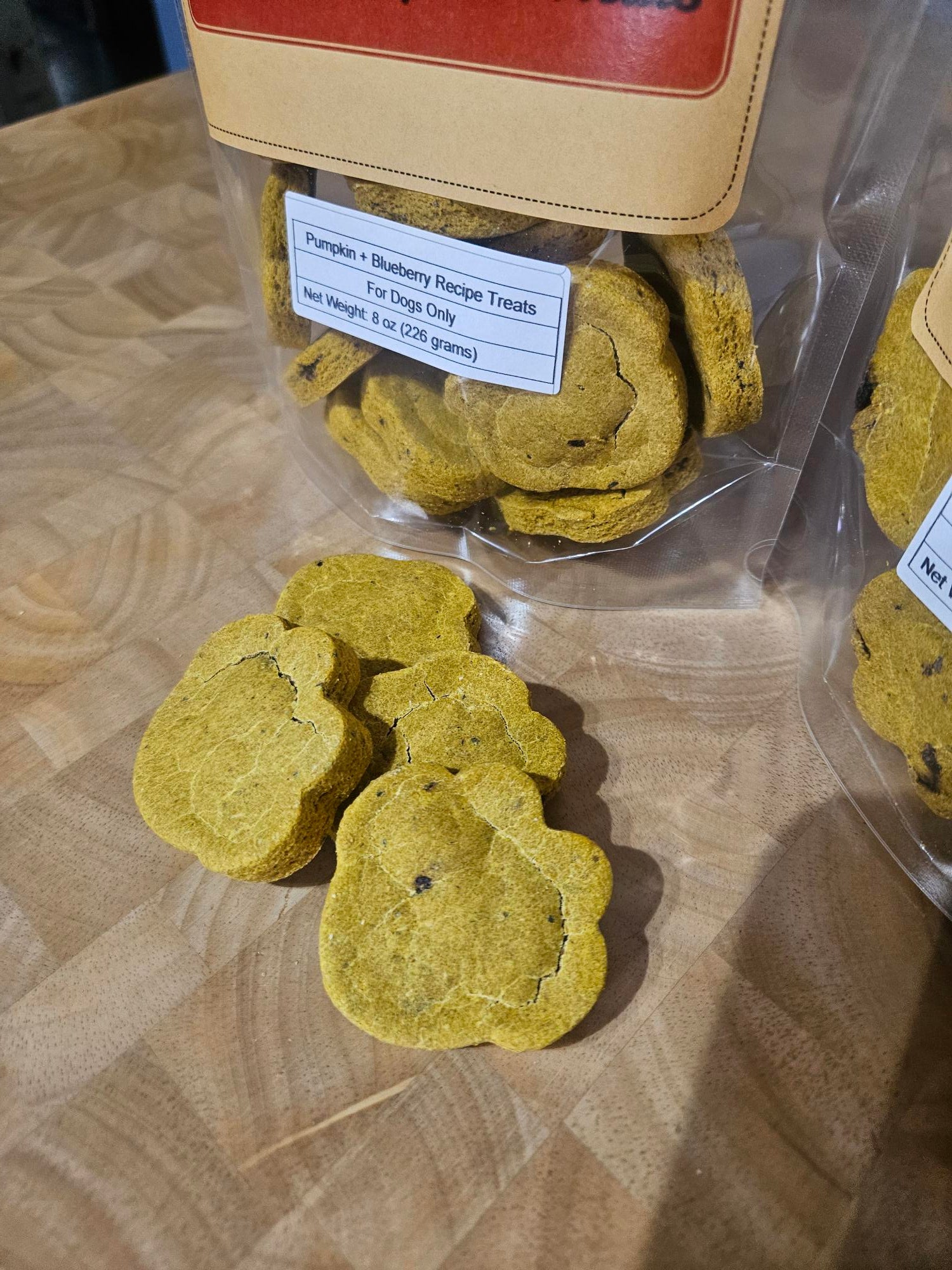 Pumpkin + Blueberry Recipe Medium to Large Dog Treats