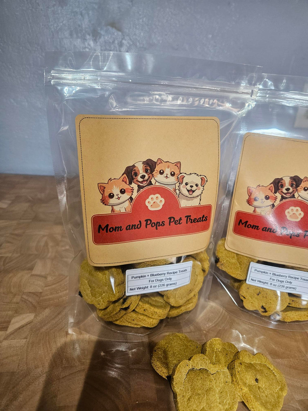 Pumpkin + Blueberry Recipe X-small to Small Dog Treats