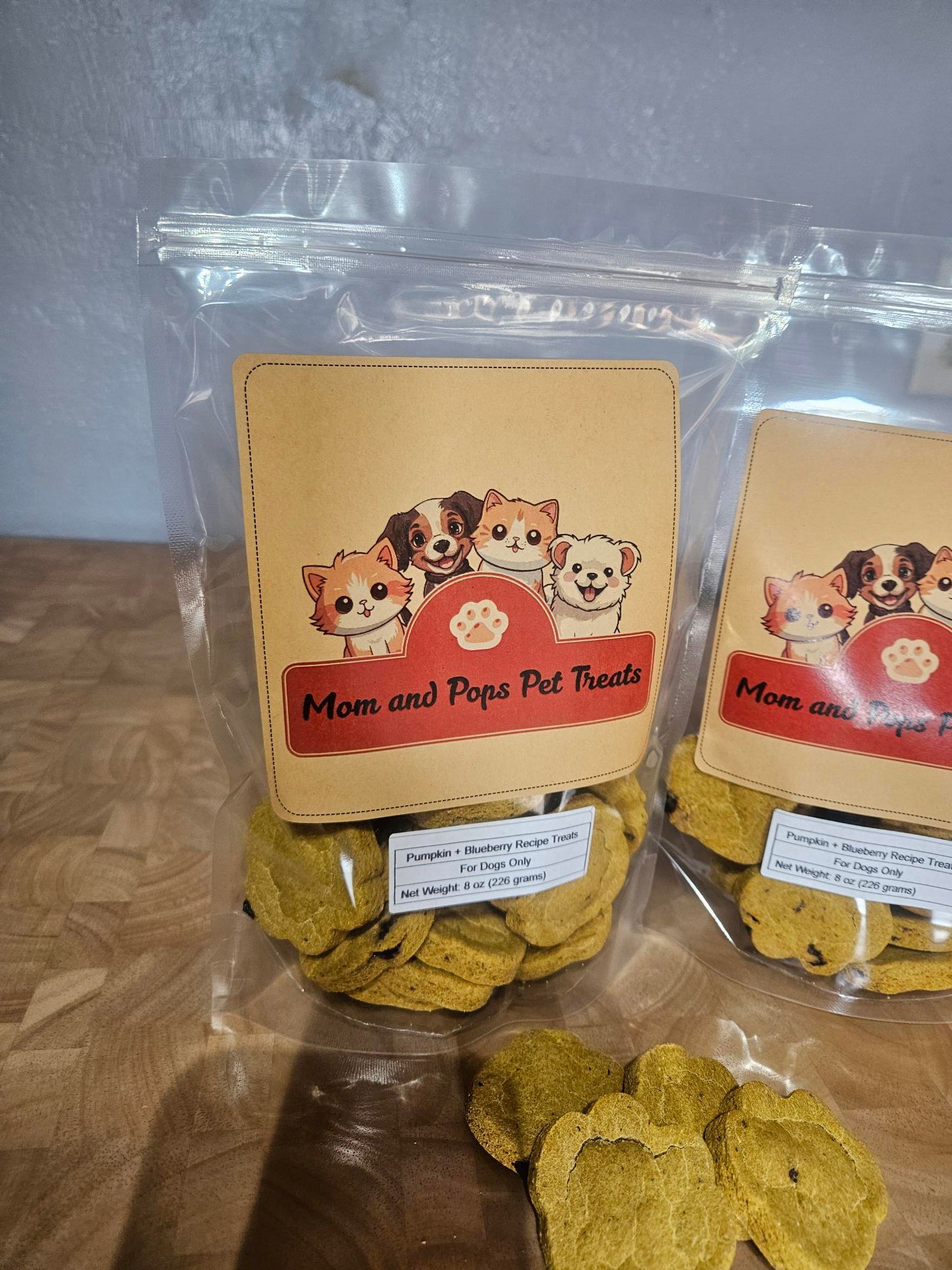 Pumpkin + Blueberry Recipe X-small to Small Dog Treats