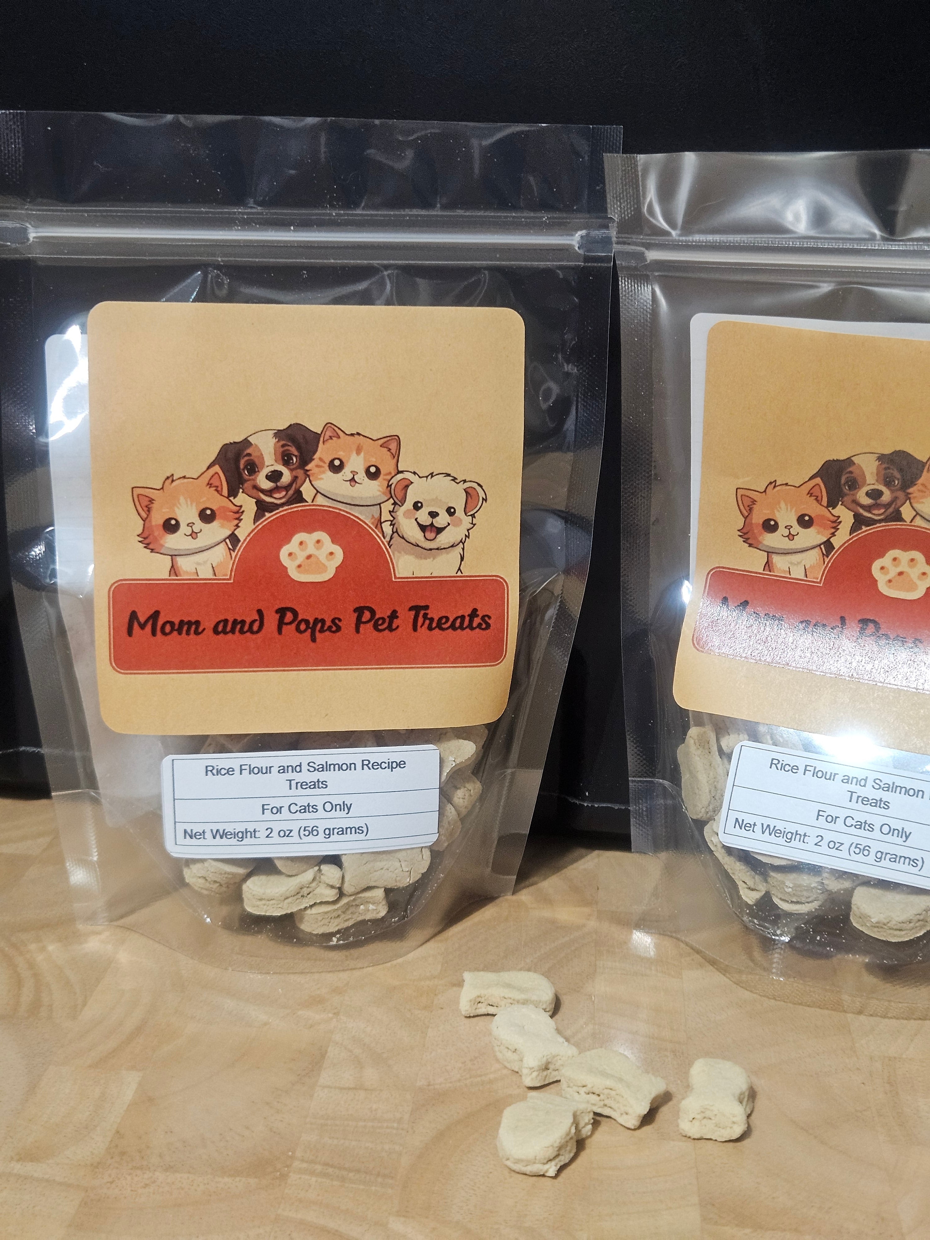 Rice Flour and Salmon Recipe Cat Treat